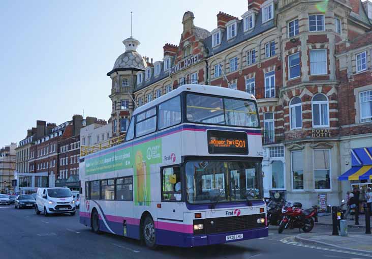 First Hampshire & Dorset Volvo Olympian Northern Counties 34258 open top